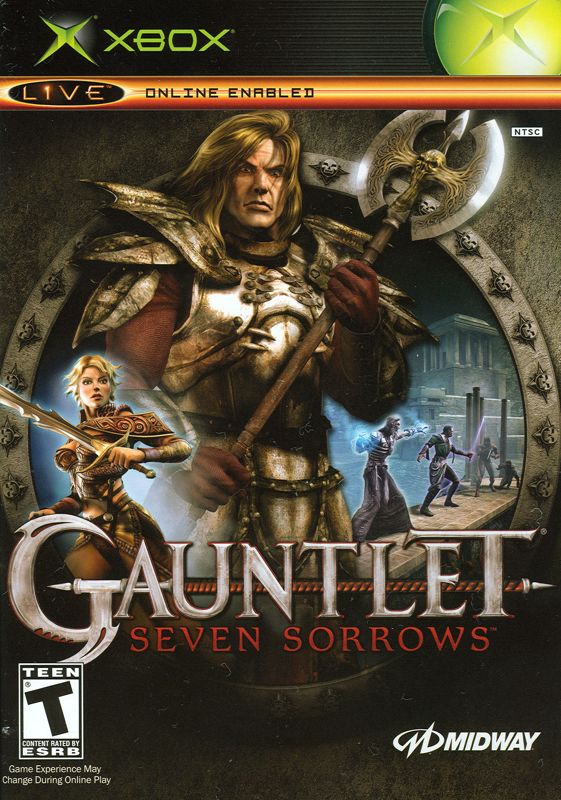 Gauntlet Seven Sorrows box art for Xbox